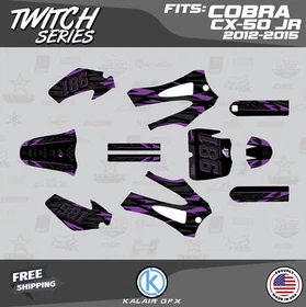 Graphics Kit for Cobra CX50 JR (2012-2015) Twitch Series - Purple