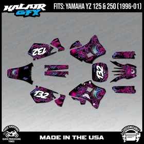 Graphics Kit for Yamaha YZ250 YZ125 (1996-2001) YZ 250 YZ 125 Core - CM