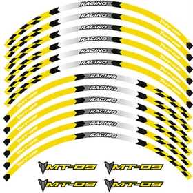 17" Rim Stripes Wheel Decals Tape Stickers Reflection For 2021 2022 YAMAHA MT-09