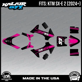 Graphics Kit for KTM Electric Mini SXE2 (2024+) Bold Series - Magenta