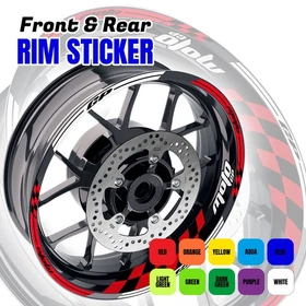 For Yamaha MT10 18-24 23 22 21 20 GP01 Rim Wheel Stickers Decal 17 inch Orange