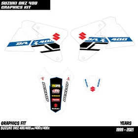 SUZUKI DRZ400 Drz400s Graphics Decals Drz400sm drz400e 1999-2022