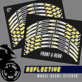 Retroreflective Rim Wheel Sticker SH16 For Suzuki SV 650X 19-20