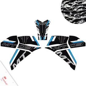 For Yamaha MT-03 2024 2023 Motorcycle Fuel Tank Anti Slip Decal Side Sticker