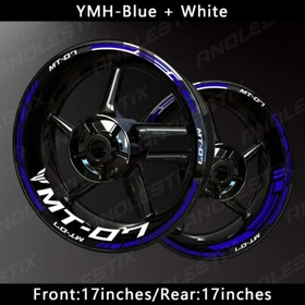 Reflective Motorcycle Wheel Sticker Rim Tape Decals Fits For YAMAHA MT07
