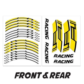 JAZZ19 17'' Rim Wheel Stickers Decal For Kawasaki Ninja 650R 06-21 20 19 18 17