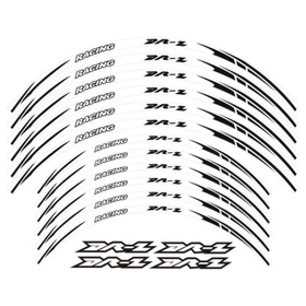 Reflective Tire Rim Stickers Wheels Decal Tape For SUZUKI DRZ 250 DR-Z 400/S/E