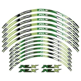 For KAWASAKI KLX 400/R/SR 450R Tire Rim Wheels Stickers Decal Stripes Reflective