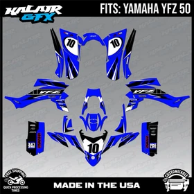 Graphics Kit for Yamaha YFZ 50 YFZ50 (All Years) Speed Series - Blue