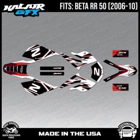 Graphics Kit for Beta RR50 (2006-2010) Vizion Series - RED