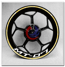 For Yamaha MT-07 MT07 17 in Wheel Hub Rim Decorative Decal Reflective Sticker