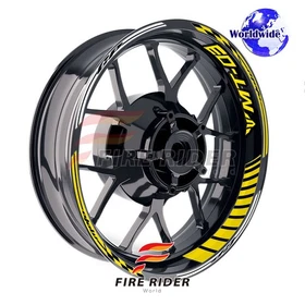 Yellow Wheel Rim Sticker Model Kit For Yamaha 17 inch Wheel Motorcycles