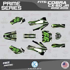 Graphics Kit for Cobra CX50 JR (2012-2015) Prime Series - Green