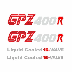 Decal Sticker Set for Kawasaki GPZ 400 R Motorcycle 3-Color