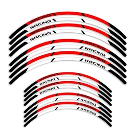 Red 21in 19in Front Rear Rim Wheel Sticker Decals For Honda CR CRF MX Dirt Bike