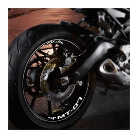 For Yamaha MT07 18-20 19 Racing Rim Wheel Stickers 17 inch Red