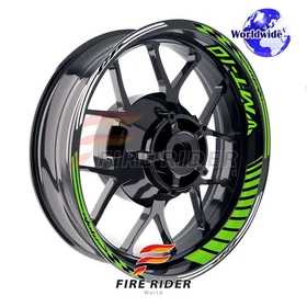 Green Wheel Rim Sticker Model Kit For Yamaha 17 inch Wheel Motorcycles