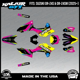 Graphics Kit for Suzuki DR-Z4S DR-Z4SM DRZ4SM 2025 2026 Icon-MAGENTA