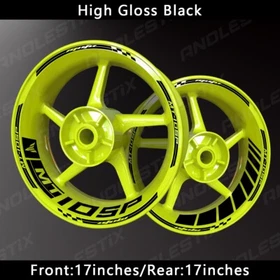 Reflective Motorcycle Wheel Sticker Rim Tape Decals Fits For YAMAHA MT10SP
