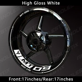 Reflective Motorcycle Wheel Sticker Rim Tape Decals Fits For YAMAHA MT09