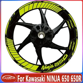 17 Inch Motorcycle Wheel Decals Rim Stickers Sets For Kawasaki NINJA 650 650R