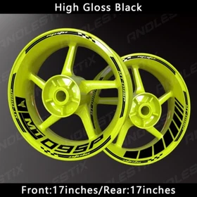 Reflective Motorcycle Wheel Sticker Rim Tape Decals Fits For YAMAHA MT09SP
