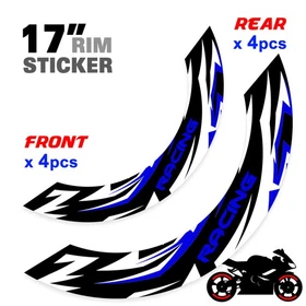 For Suzuki SV 650X 19-20 0 Wheel Inner Rim Stickers 17 inch S04B Aqua