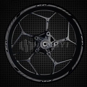 Wheel Hub Rim Decorative Decal Reflective Sticker For YAMAHA MT07 MT-07 700 A
