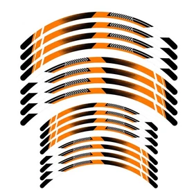 For YAMAHA TT-R 250 99-06 05 04 Wheel Stickers Rim 21" 18" Dirt Bike A01B Orange