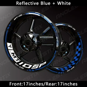 Reflective Motorcycle Wheel Sticker Rim Tape Decals Fits For YAMAHA MT10SP