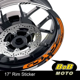 17" Blue Rim Wheel Decals Stickers AA02 For Suzuki GSXS 750 15-20 16 17 18 19