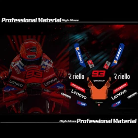 For Ducati PANIGALE V2 V4 959 1299 MOTOGP 2025 Motorcycle Front Stickers Decal