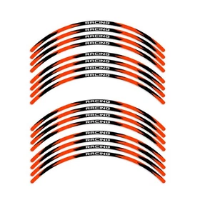 Red RUSH1 Wheel Sticker 17 inch Rim For Honda CB1300 Super Four SP 19 20 21