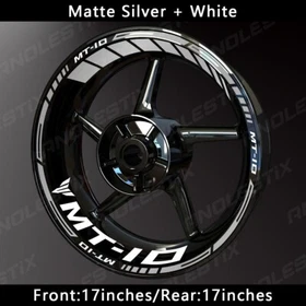 Reflective Motorcycle Wheel Sticker Rim Tape Decals Fits For YAMAHA MT10