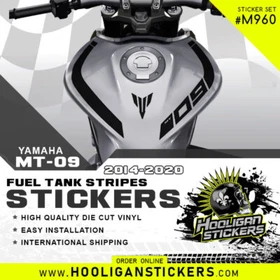 Yamaha MT-09 sticker decals package