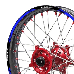 Blue 21'' 18'' MX Wheel Rim Stickers P03B For Honda XR 650L 2012-2020
