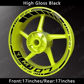Reflective Motorcycle Wheel Sticker Rim Tape Decals Fits  For YAMAHA MT07