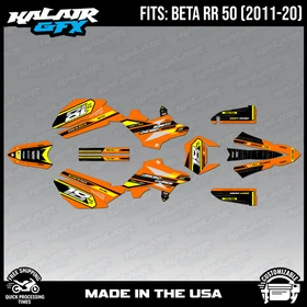 Graphics Kit for Beta RR50 (2011-2020) Warrior Series - ORANGE