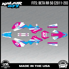 Graphics Kit for Beta RR50 (2011-2020) Orange-crew Series - MAGENTA