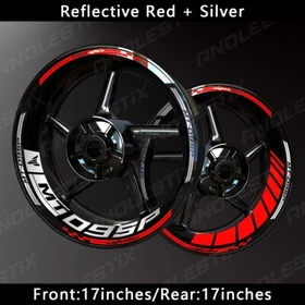 Reflective Motorcycle Wheel Sticker Rim Tape Decals Fits For YAMAHA MT09SP