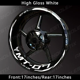 Reflective Motorcycle Wheel Sticker Rim Tape Decals Fits For YAMAHA MT07