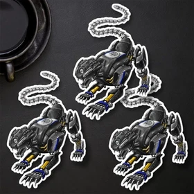 Yamaha MT-09 2021-2023 Panther Stickers - Set of 3 Kiss-Cut Motorcycle Decals