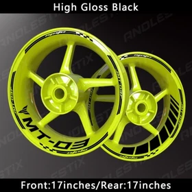 Reflective Motorcycle Wheel Sticker Rim Tape Decals Fits For YAMAHA MT03