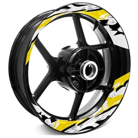 Motorcycle 17'' Rim Stickers For Kawasaki ZX10R ZX6R ZX6RR ZX25R ZZR1400