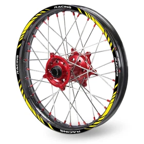 Yellow 21'' 18'' MX Wheel Rim Stickers P02B For BETA 400 RS 2011, 2013-2014