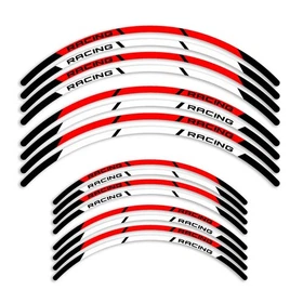 Red 21in 18in Front Rear Rim Wheel Sticker Decals For Yamaha YZ WR MX Dirt Bike