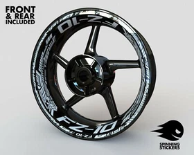 Wheel Stickers for Yamaha FZ10 FZ-10 Rim Tape Motorcycle Decals Graphics 17"