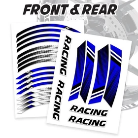 AX2 17'' Rim Wheel Stickers Decal Graphic Kit For Yamaha FZ07 MT-07 18-21 20 19