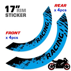 For Yamaha MT10 18-24 23 22 21 20 19 Wheel Inner Rim Stickers 17 inch S08B Green