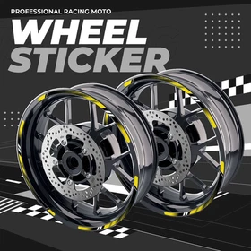 Orange 17'' Rim Wheel Sticker Decal Strip Tape D01B For Honda CB 919 Hornet 900